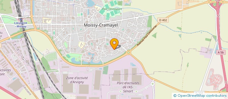 localisation de l'entreprise SCI BBP  MOISSY-CRAMAYEL