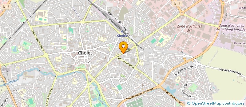 localisation de l'entreprise SCI BBP à CHOLET
