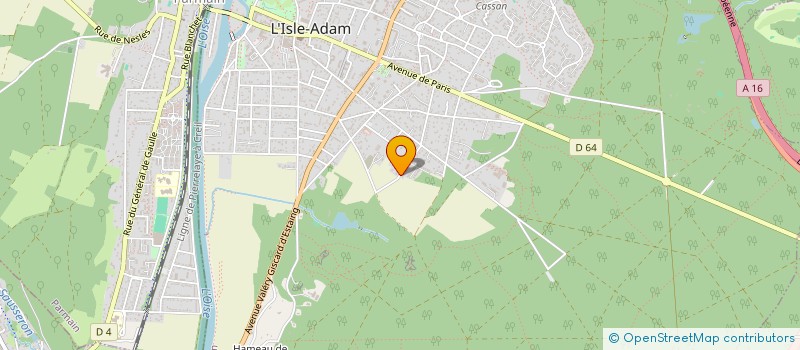 localisation de l'entreprise SCI BBPI  L'ISLE-ADAM