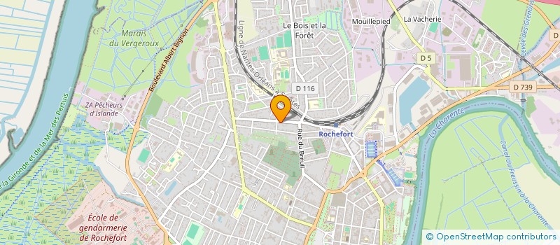 localisation de l'entreprise SCI BBQ 17  ROCHEFORT