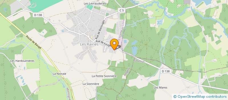 localisation de l'entreprise SCI BBR  LES RAIRIES