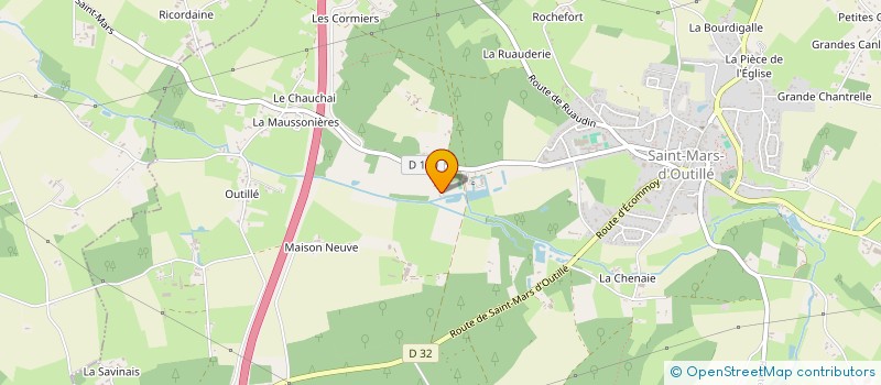 localisation de l'entreprise SCI BBSD  ARNAGE