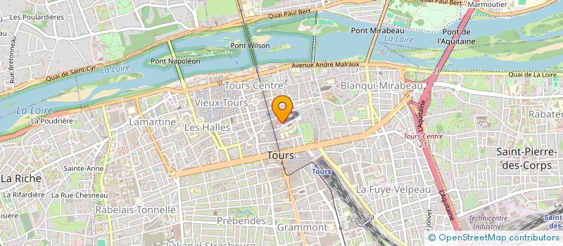 localisation de l'entreprise SCI BBV  TOURS