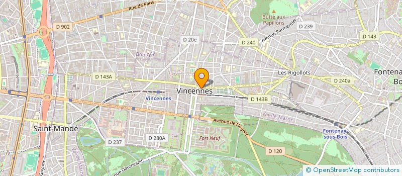 localisation de l'entreprise SCI BBV DU 49 RUE DE FONTENAY à VINCENNES