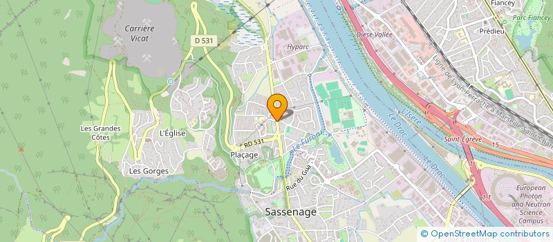 localisation de l'entreprise SCI BC 38  SASSENAGE