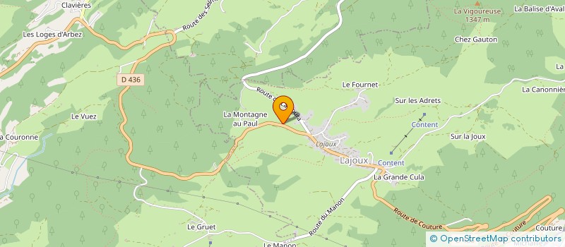 localisation de l'entreprise SCI BC&A  LAJOUX