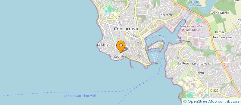 localisation de l'entreprise SCI BC BG  CONCARNEAU