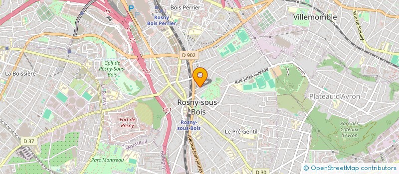 localisation de l'entreprise SCI BC IGIT à ROSNY-SOUS-BOIS