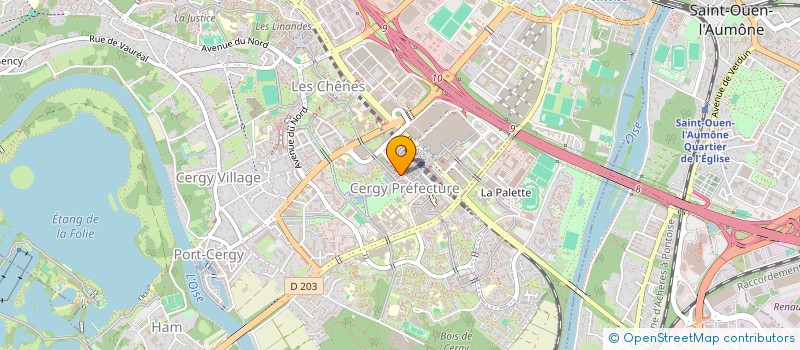 localisation de l'entreprise SCI BC LA BRUYERE  CERGY