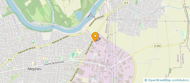 localisation de l'entreprise SCI BC LES GAULNES  MEYZIEU