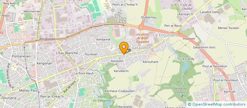 localisation de l'entreprise SCI BC29  GUIPAVAS