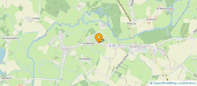 localisation de l'entreprise SCI BC2A  TORPES