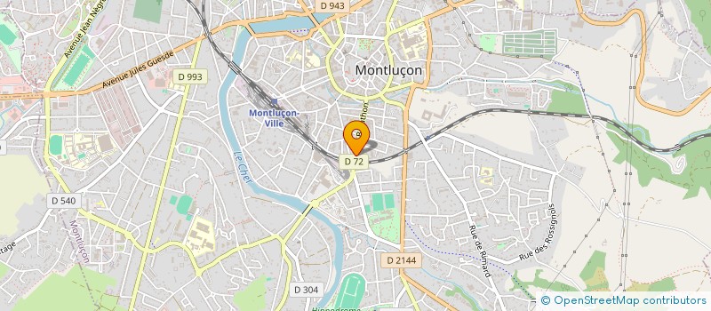 localisation de l'entreprise SCI BCB à MONTLUCON