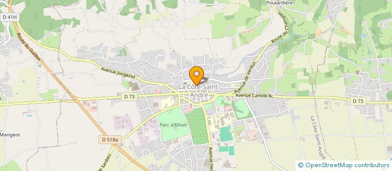 localisation de l'entreprise SCI BCB IMMO  LA COTE-SAINT-ANDRE