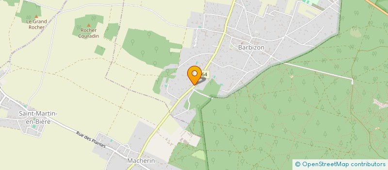 localisation de l'entreprise SCI BCBG  BARBIZON