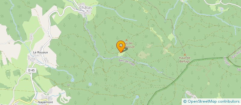 localisation de l'entreprise SCI BCBG  CHATAS