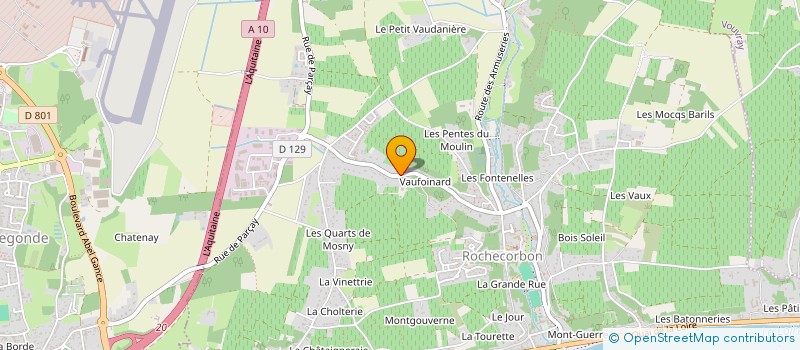 localisation de l'entreprise SCI BCBG à ROCHECORBON