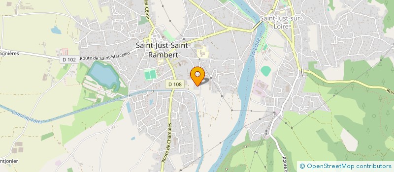 localisation de l'entreprise SCI BCBM  SAINT-JUST-SAINT-RAMBERT