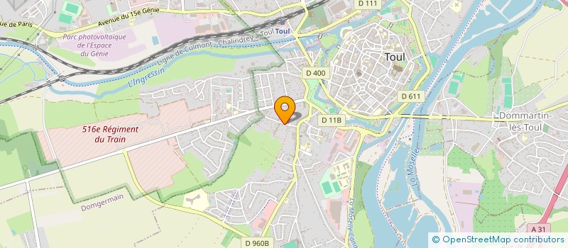 localisation de l'entreprise SCI BCC  TOUL