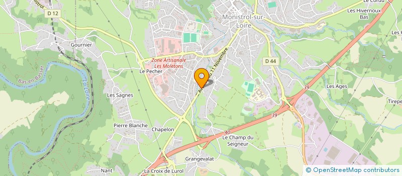 localisation de l'entreprise SCI BCCG  MONISTROL-SUR-LOIRE