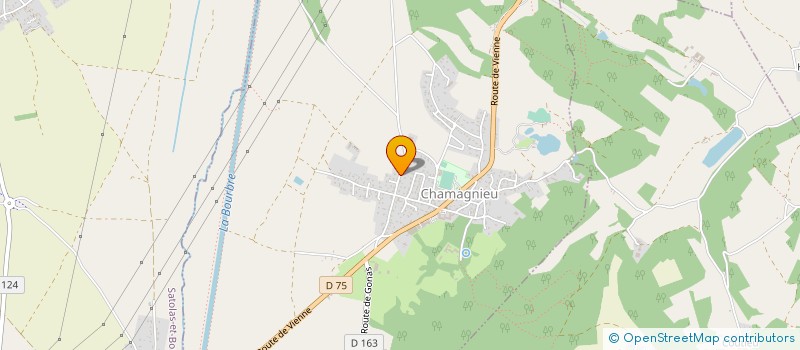 localisation de l'entreprise SCI BCD  CHAMAGNIEU