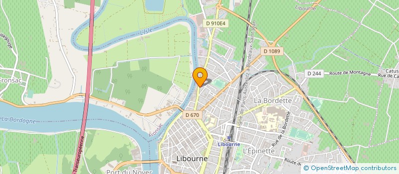 localisation de l'entreprise SCI BCD  LIBOURNE