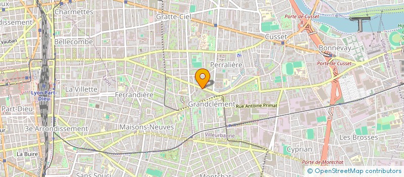 localisation de l'entreprise SCI BCD  VILLEURBANNE