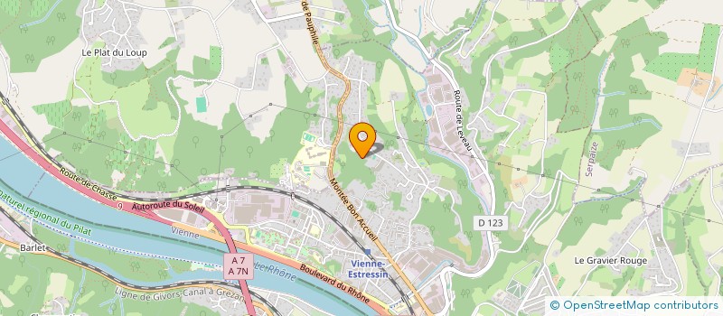 localisation de l'entreprise SCI BCG  VIENNE