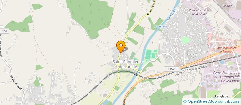 localisation de l'entreprise SCI BCG  SAINT-PANTALEON-DE-LARCHE