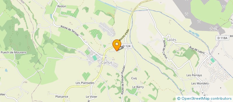 localisation de l'entreprise SCI BCG  CARLUS