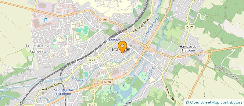 localisation de l'entreprise SCI BCG  ETAMPES