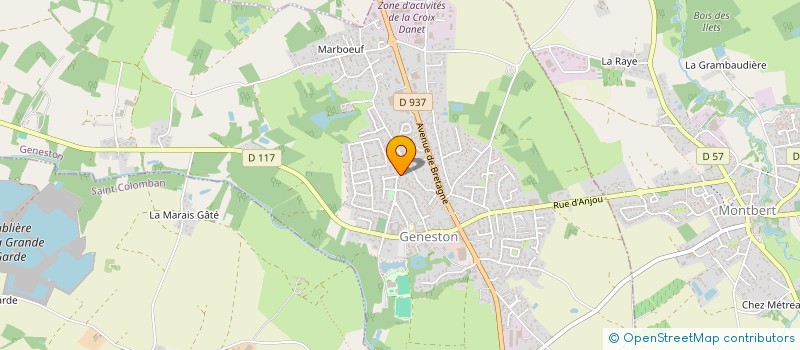 localisation de l'entreprise SCI BCG  GENESTON