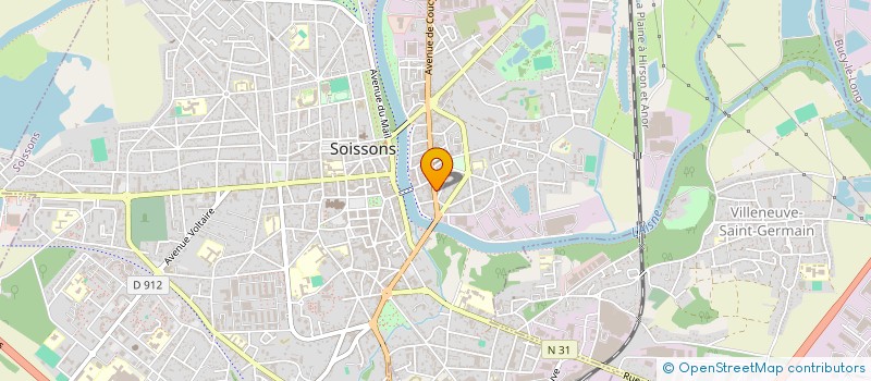 localisation de l'entreprise SCI BCGD  SOISSONS