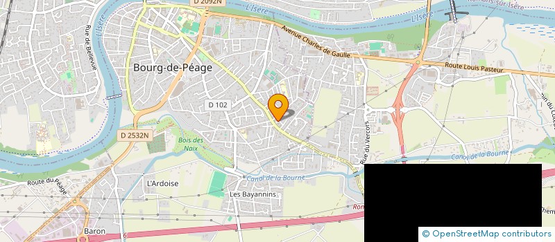 localisation de l'entreprise SCI BCH  BOURG-DE-PEAGE