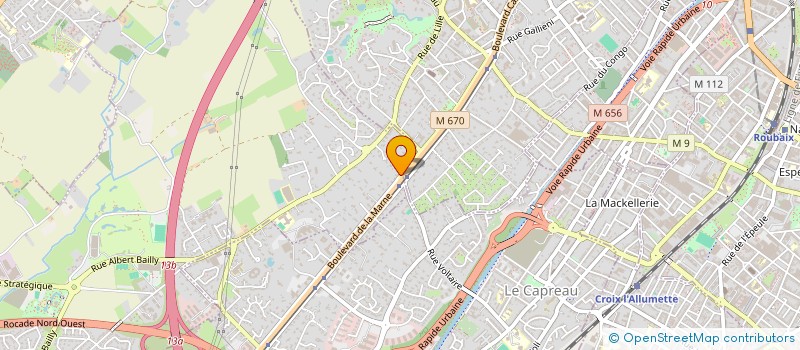 localisation de l'entreprise SCI BCI à MARCQ-EN-BARŒUL