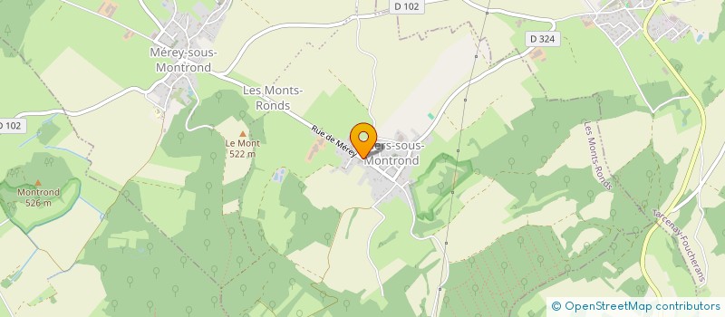 localisation de l'entreprise SCI BCLA  LES MONTS-RONDS