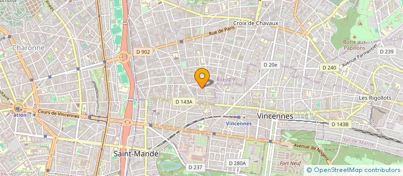 localisation de l'entreprise SCI BCM à MONTREUIL