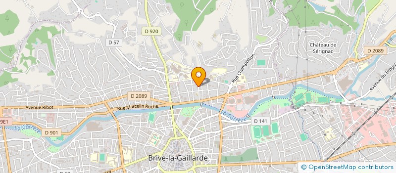 localisation de l'entreprise SCI BCM  BRIVE-LA-GAILLARDE