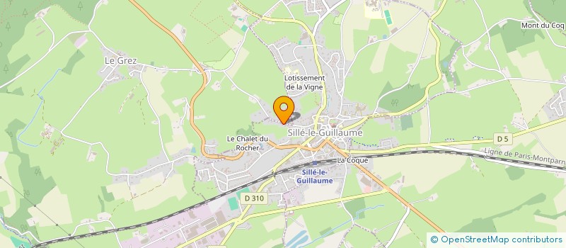 localisation de l'entreprise SCI BCM  SILLE-LE-GUILLAUME