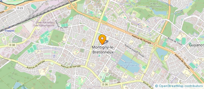 localisation de l'entreprise SCI BCM  MONTIGNY-LE-BRETONNEUX