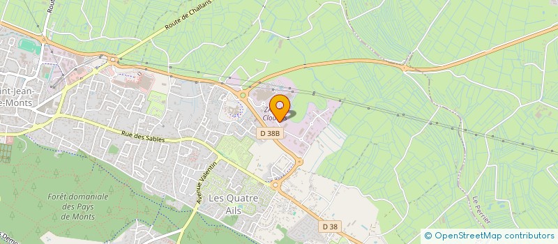 localisation de l'entreprise SCI BCM  SAINT-JEAN-DE-MONTS