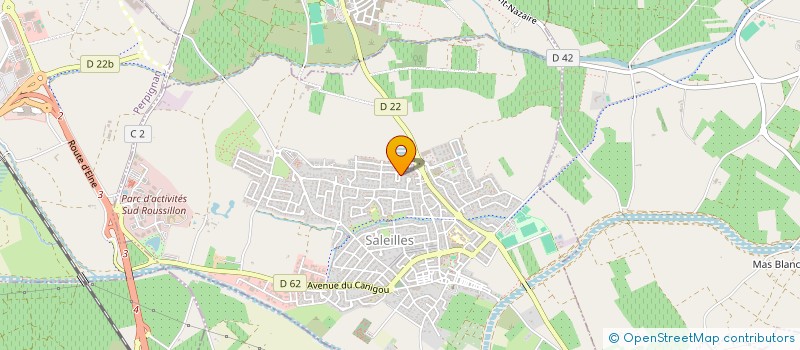 localisation de l'entreprise SCI BCMAT  SALEILLES