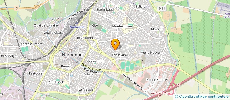 localisation de l'entreprise SCI BCP à NARBONNE