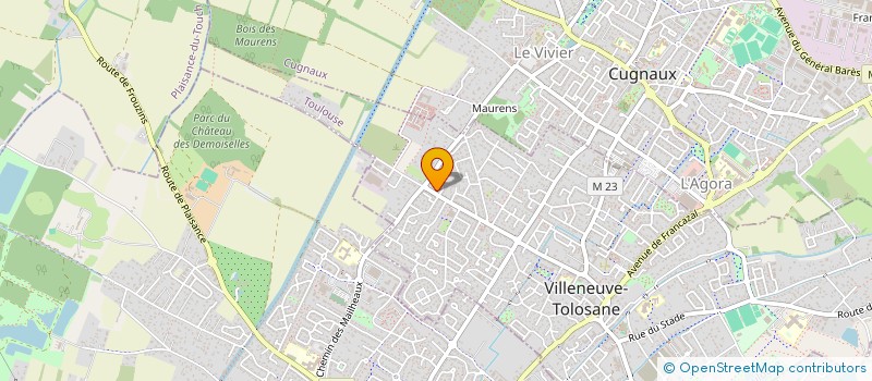 localisation de l'entreprise SCI BCPG à VILLENEUVE-TOLOSANE