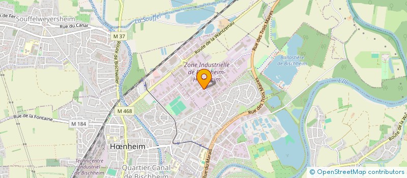 localisation de l'entreprise SCI BCS  BISCHHEIM