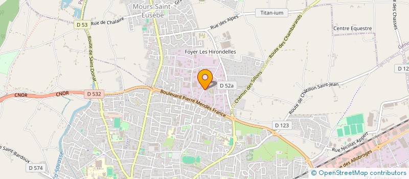 localisation de l'entreprise SCI BCS  MOURS-SAINT-EUSEBE