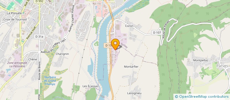 localisation de l'entreprise SCI BCS AVENIR  BELLEY