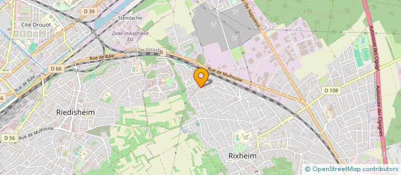 localisation de l'entreprise SCI BCVME  RIXHEIM