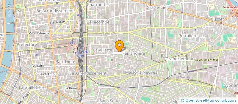 localisation de l'entreprise SCI BCW  LYON