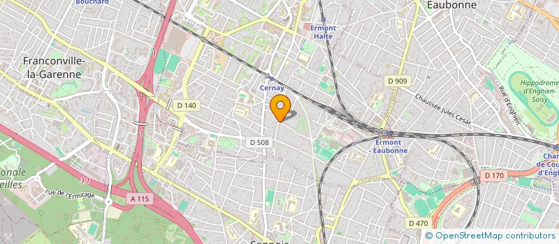 localisation de l'entreprise SCI BCY à ERMONT